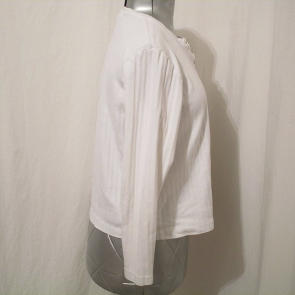 Westbound Ribbed Henley Long Sleeve Tee L - Picture 4 of 5